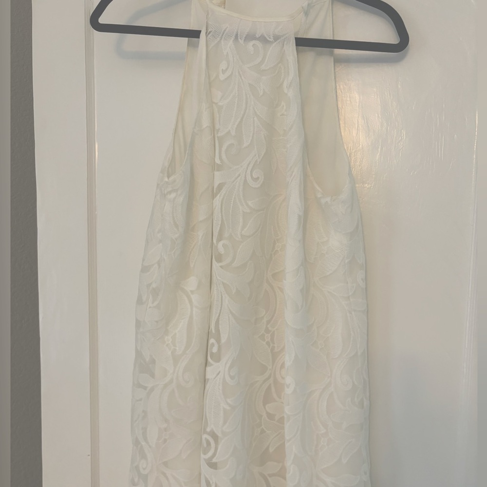 Gomez Mini Dress-White Everlasting Lace